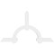Ekena Millwork Ericson Architectural Grade PVC Gable Bracket, 60"W x 35"H x 2"D x 4"F, 14/12 Pitch GBP060X35X0204ERI00 - alternate 5